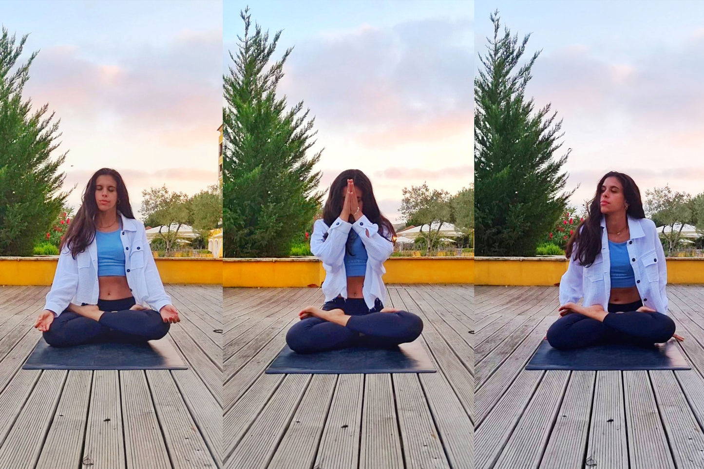 Esterilla de yoga Premium Supergrip negra a negra